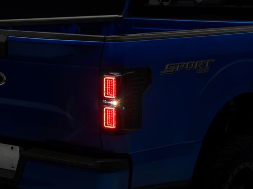 Raxiom 15-17 Ford F-150 CXR Series LED Tail Lights- Black Housing- Smoked Lens - T596984 Photo - Close Up