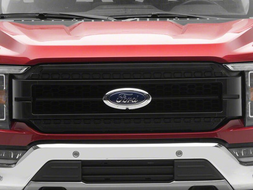 Raxiom 21-23 Ford F-150/ Exc.Raptor CXR Series LED Upper Replacement Grille with White DRL- Black - T596988 Photo - Close Up