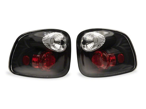 Raxiom 97-00 Ford F-150 Flareside Axial Series Altezza Style Tail Lights- Black- Clear Lens - T598100 Photo - Primary