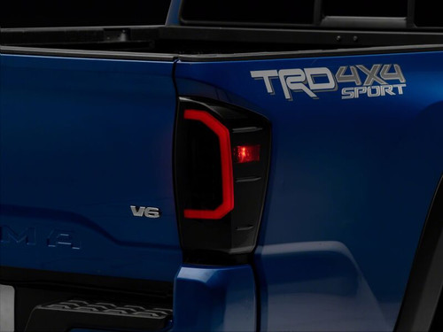 Raxiom 16-23 Toyota Tacoma Axial Series LED Tail Lights- Black Housing- Smoked Lens - TT36288 Photo - Primary