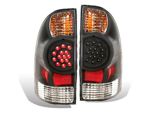 Raxiom 05-06 Toyota Tacoma LED Tail Lights- Black Housing- Red/Clear Lens - TT5926 Photo - Primary