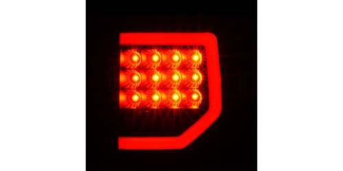 Raxiom 07-13 Toyota Tundra Axial Series Dual C-Shape LED Tail Lights- Black Housing- Smoked Lens - TU9917 Photo - Primary