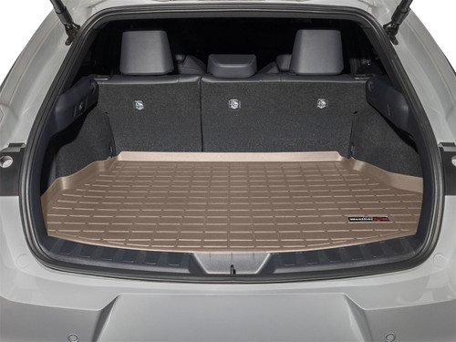 WeatherTech 19 - 24 Lexus UX Hybrid (250h/F Sport/Luxury) Cargo Liners Behind 2nd Row - Tan - 411785 Photo - Mounted