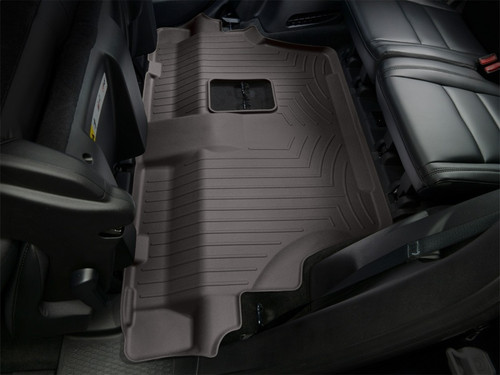 WeatherTech 25-26 Cadillac Escalade/Escalade V 2nd Row Bench Rear FloorLiner HP - Cocoa - 4719452IM Photo - Mounted