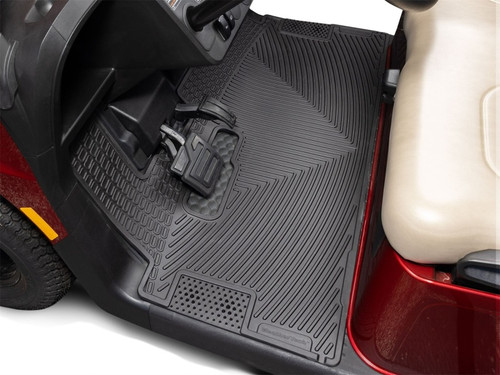 WeatherTech 2024 EZGO FreedomRXV/Valor GolfCartMat - Black - W737 Photo - Mounted