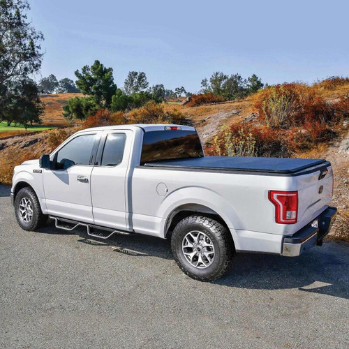 Westin 15-26/17-26 Ford F-150/F-250/F-350/F-450 SuperCab Outlaw Drop Nerf Step Bars Tex Black - 20-13935 Photo - Mounted