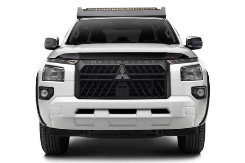Husky Liners 24-25 Mitsubishi Triton Aeroskin Hood Protector - Smoke - 2842236 Photo - Mounted