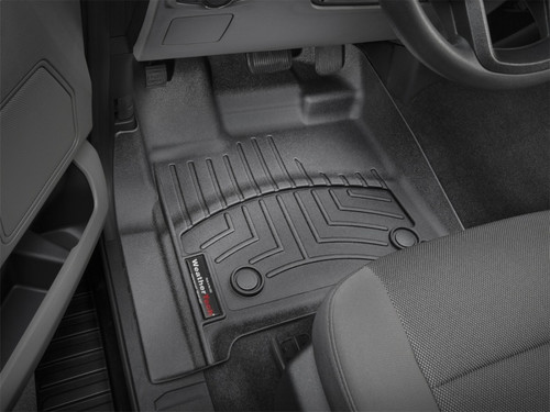 WeatherTech 24-26 Ford Ranger/Ranger Raptor Front FloorLiner - Black - 4418491 Photo - Mounted