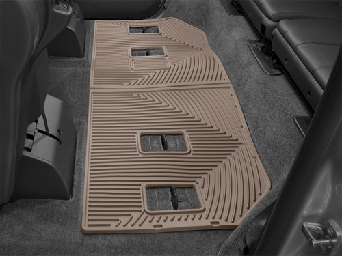 WeatherTech 24-26 Lexus GX/Toyota Land Cruiser Rear All-Weather Floor Mats - Tan - W760TN Photo - Mounted