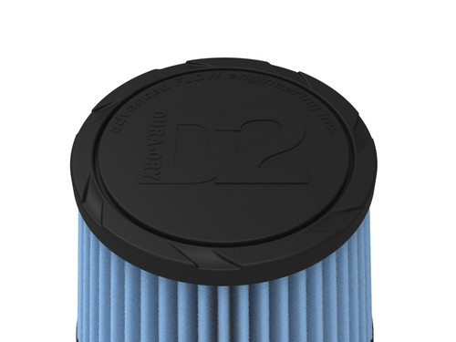 aFe POWER Universal Clamp-On Air Filter w/ D2 Dura-Dry Media - 4.5in F x 6in B x 4.75in T x 5in H - 21-45505V Photo - Unmounted