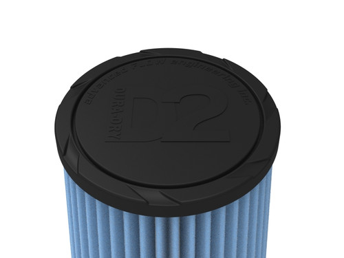 aFe POWER Universal Clamp-On Air Filter w/ D2 Dura-Dry Media - 4.5in F x 6in B x 4.75in T x 7in H - 21-45507V Photo - Unmounted