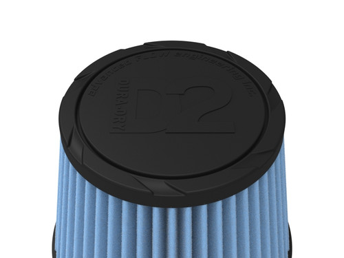 aFe POWER Universal Clamp-On Air Filter w/ D2 Dura-Dry Media - 5in F x 6.5in B x 4.75in T x 5in H - 21-50505V Photo - Unmounted
