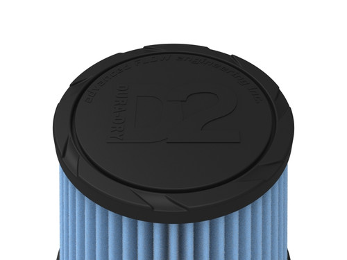 aFe POWER Universal Clamp-On Air Filter w/ D2 Dura-Dry Media - 5in F x 6.5in B x 4.75in T x 6in H - 21-50506V Photo - Unmounted