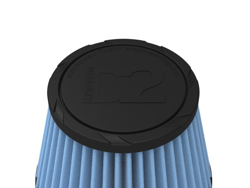 aFe POWER Universal Clamp-On Air Filter w/ D2 Dura-Dry Media - 5.5in F x 7in B x 4.75in T x 5in H - 21-55505V Photo - Unmounted