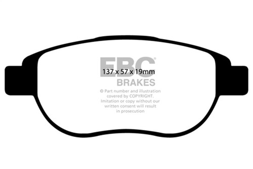 EBC Brakes Redstuff Ceramic Brake Pads - DP31375C Photo - Unmounted