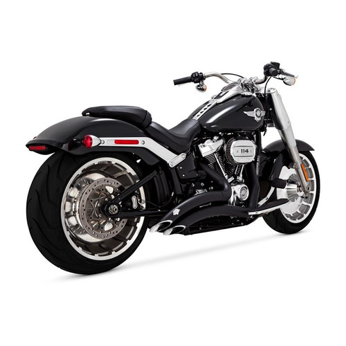 Vance & Hines 25-26 Harley Davidson Gen 2 M8 Wide Tire Softail Big Radius Exhaust System - Black - 46380 User 1