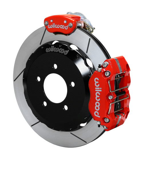 Wilwood kit rear FFR NDPR/MC4 IRS 2015 mustang 12.88 rotor GT W/LINES red - 140-15138-R Photo - Primary