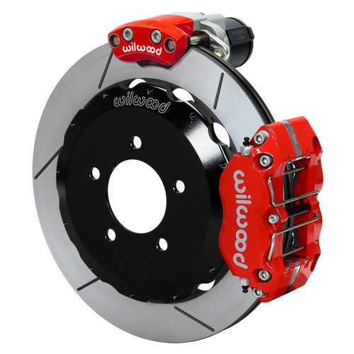 Wilwood kit rear FFR NDPR/EPB IRS 2015 mustang 12.88 rotor GT W/LINES red - 140-17725-R Photo - Primary