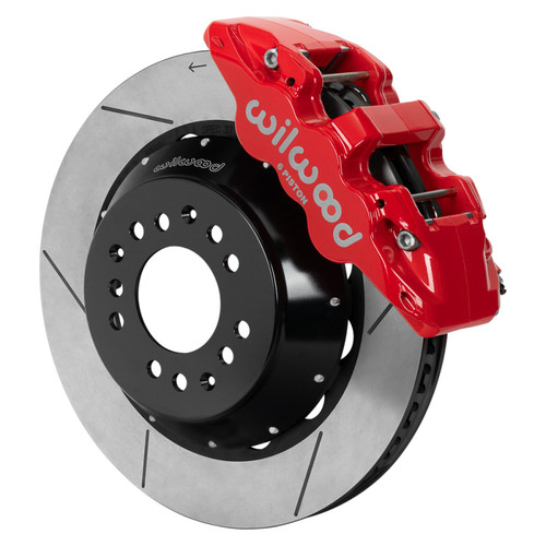 Wilwood kit front AERO6 wwe 2IN. drop alum pro spindle 14.00 rotor GT red - 140-17987-R Photo - Primary