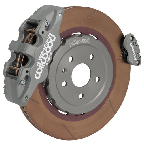 Wilwood kit rear EPB AERO4/ST C8 vette 2020-UP road race 15.00 rotor ANO W/LINES - 140-18194 Photo - Primary