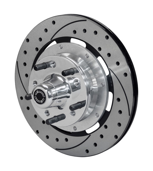 Wilwood kit hub granada 75-80 polish hub 12.19 rotor vented drilled - 140-8584-D Photo - Primary
