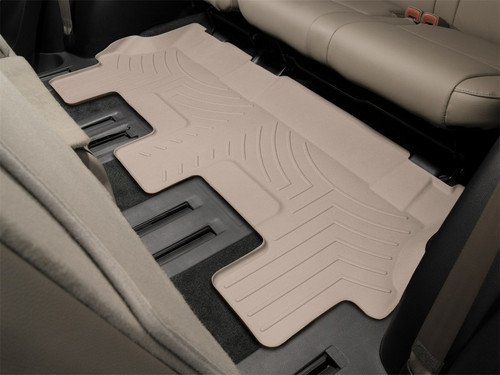 WeatherTech 24-26 Mazda CX-90/CX-90 PHEV Rear FloorLiner - Tan - 4518134 Photo - Mounted