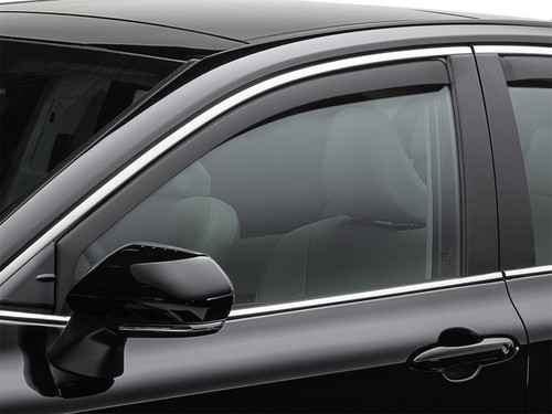 WeatherTech 14-19 Toyota Corolla/17-18 Toyota Corolla iM Front Side Window Deflectors - Matte Black - 80745IMB Photo - Primary