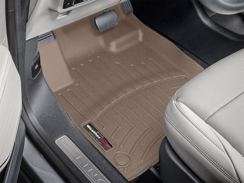 WeatherTech 24-26 Lincoln Nautilus Front FloorLiner - Tan - 4518681 Photo - Mounted