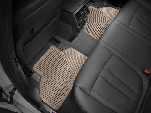 WeatherTech 16-26 BMW X1 28i / 18-26 BMW X2 28i Rear All-Weather Floor Mats - Tan - W776TN Photo - Mounted