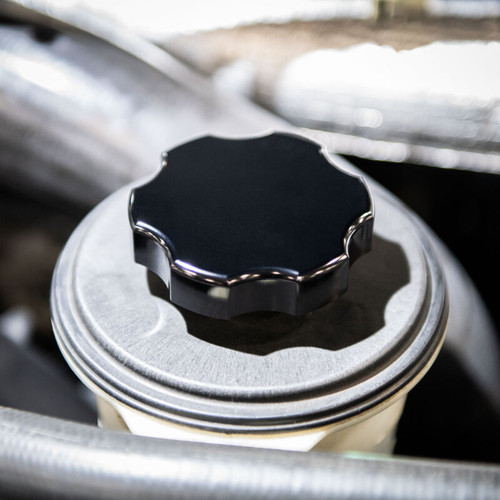 Wehrli 17-26 Ford Super Duty 6.7L Power Stroke Billet Power Steering Reservoir Cap - Clr - WCF100149 Photo - Mounted