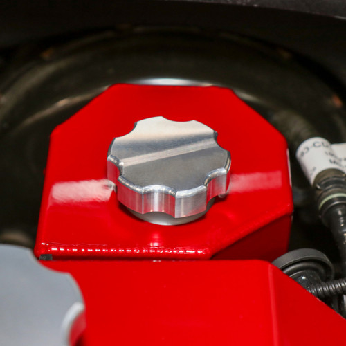 Wehrli 17-25 Ford Super Duty 6.7L Power Stroke Billet Brake Reservoir Cap - Clear Anodized - WCF100220 User 2