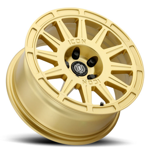 ICON Ricochet 17x8 / 5x100 / 38 mm / 6in BS Gloss Gold Wheel - 7017805060GG Photo - Unmounted