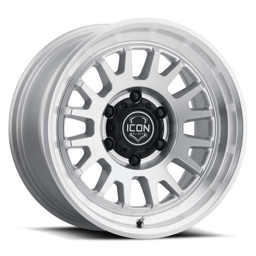 ICON Anza 17x8.5 / 6x5.5 / 25mm / 5.75in BS Silver Machined Wheel - 8217859057SM User 1