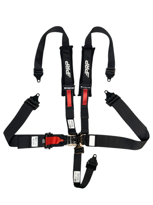 PRP 5.2 Harness Latch and Link with 2in Shoulders-3in Lap Belts and Removable Pads SFI 16.1- Black - SBH5.3X2RP Photo - Primary