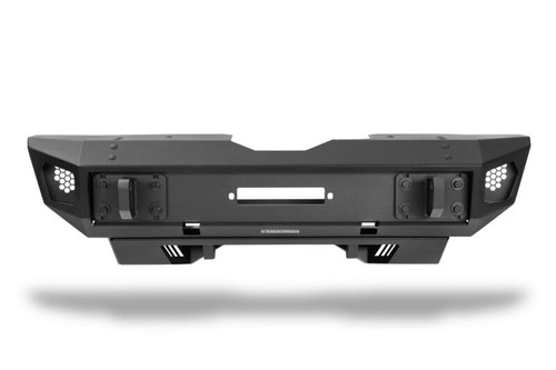 Go Rhino 18-26 Jeep Wrangler JL/JLU (Excl. LED Fog Lights) Trailline Front Stubby Bumper - Tex. Blk - 230211T Photo - Primary