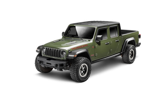 Go Rhino 18-26 Jeep Wrangler JL/JLU (Excl. LED Fog Lights) Trailline Front Stubby Bumper - Tex. Blk - 230211T Photo - Mounted