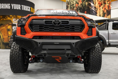 Go Rhino 24-26 Toyota Tacoma (4dr) (w/o TRD Skid Plate) Element Front Bumper w/ Pwr Bar - Tex. Blk - 343921T Photo - Primary