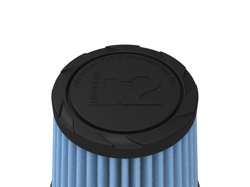 aFe POWER Universal Clamp-On Air Filter w/ D2 Dura-Dry Media 3 IN F x5 IN B x3-1/2 IN T x5 IN H - 21-30001V Photo - Unmounted