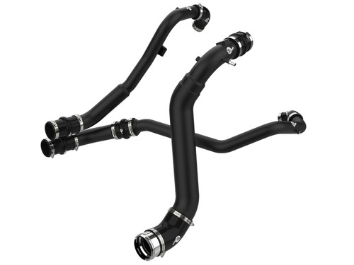aFe BladeRunner Aluminum Hot and Cold Charge Pipe Kit Black Ford F-150 24-26 V6-2.7L (tt) - 46-20784-B Photo - Primary