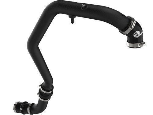 aFe BladeRunner 2in to 2-1/2in Aluminum Hot Charge Pipe Black Ford F-150 24-26 V6-2.7L (tt) - 46-20788-B Photo - Unmounted