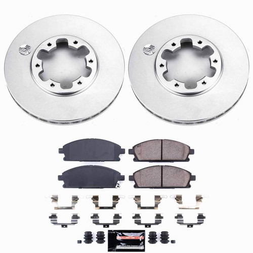 Power Stop 96-98 Nissan Pathfinder Front Z23 Coated Brake Kit - CPK1175-23 User 1