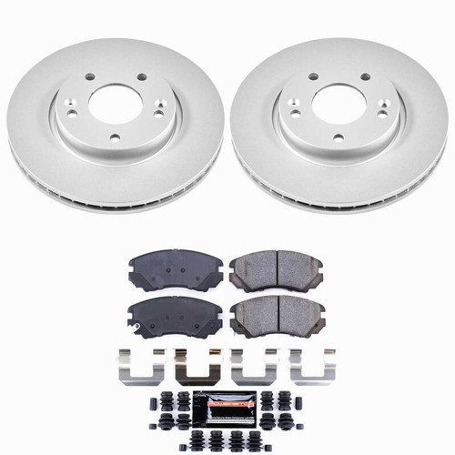 Power Stop 06-10 Hyundai Sonata Front Z23 Coated Brake Kit - CPK165-23 Photo - Primary