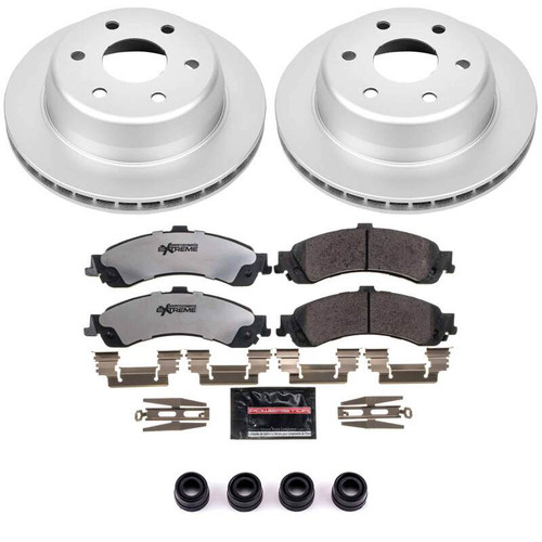 Power Stop 02-06 Cadillac Escalade Rear Z36 Coated Truck & Tow Brake Kit - CPK2046-36 Photo - Primary