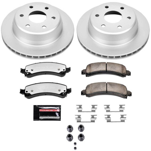 Power Stop 03-06 Cadillac Escalade Rear Z36 Coated Truck & Tow Brake Kit - CPK2047-36 Photo - Primary