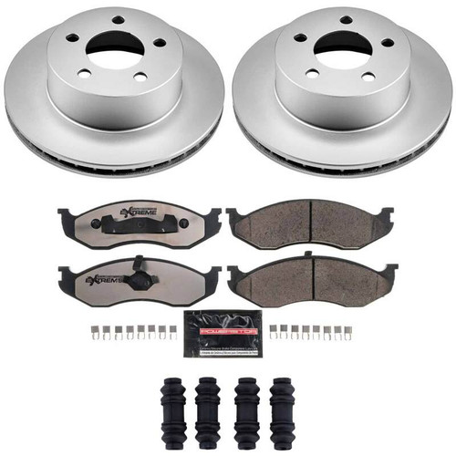 Power Stop 90-99 Jeep Cherokee Front Z36 Coated Truck & Tow Brake Kit - CPK2119-36 Photo - Primary