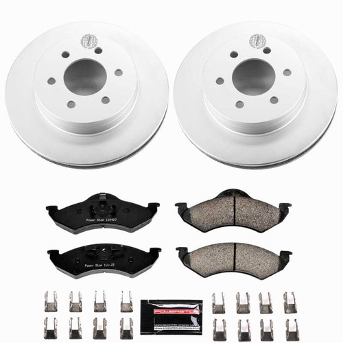 Power Stop 00-02 Dodge Dakota Front Z23 Coated Brake Kit - CPK2139-23 Photo - Primary