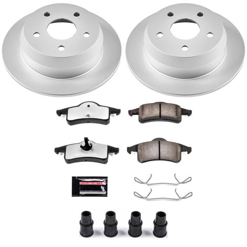Power Stop 99-04 Jeep Grand Cherokee Rear Z36 Coated Truck & Tow Brake Kit - CPK2151-36 Photo - Primary