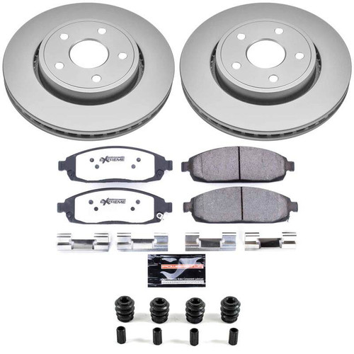 Power Stop 06-10 Jeep Commander Front Z36 Coated Truck & Tow Brake Kit - CPK2219-36 Photo - Primary