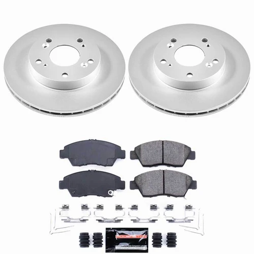Power Stop 06-11 Honda Civic Front Z23 Coated Brake Kit - CPK2389-23 Photo - Primary