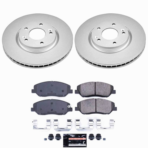 Power Stop 07-09 Hyundai Santa Fe Front Z23 Coated Brake Kit - CPK4665-23 Photo - Primary